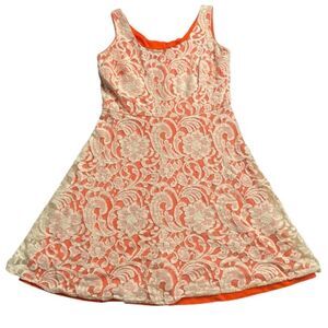 Sandra Darren Women’s Size Small Coquette Sleeveless Dress Lace Overlay